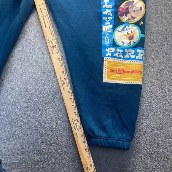 Walt Disney World Jogger Size XXL Green Tapered Sweatpants Mickey Pluto Donald - Picture 6 of 11